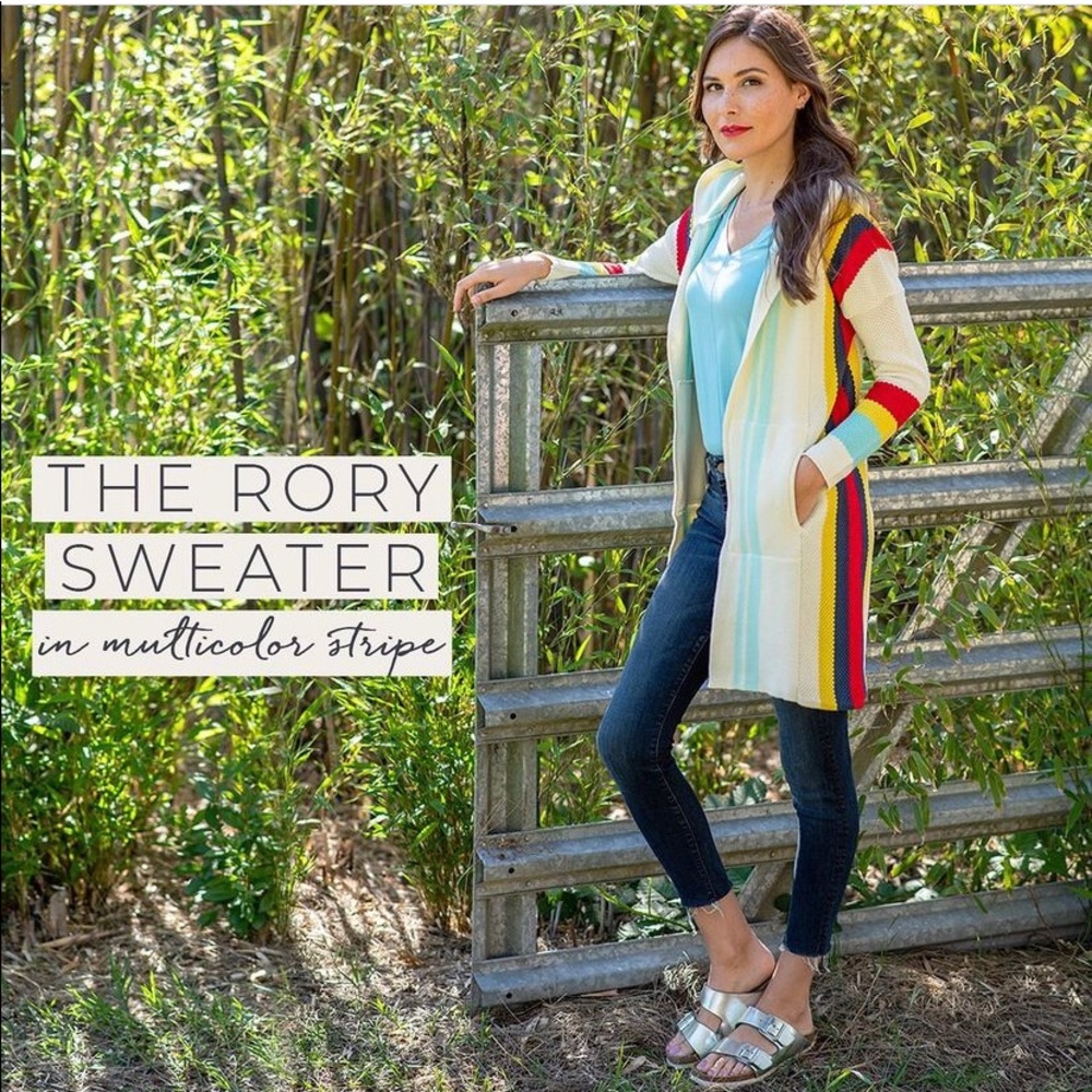 Evy’s Tree Rory Sweater in Multi Color Stripe 🌟🌟🌟🌟🌟🌟🌟🌟🌟🌟